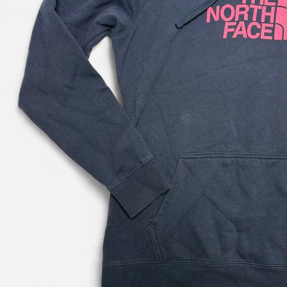 The North Face Women’s Navy Pink Logo Hoodie Size L - Picture 4 of 5